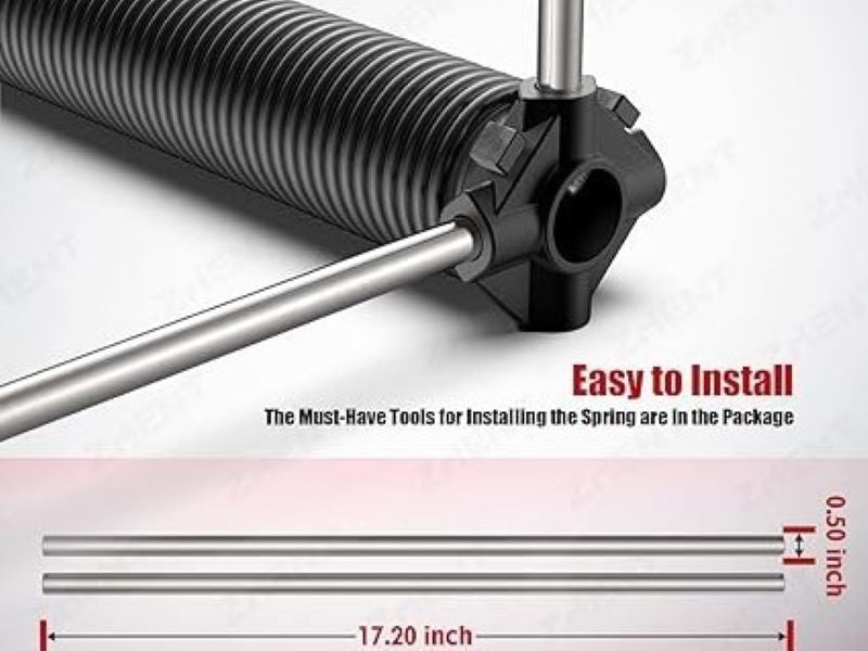 Pairs Of Garage Door Torsion Springs W/ Winding Bars And Instructions All Sizes And Lengths